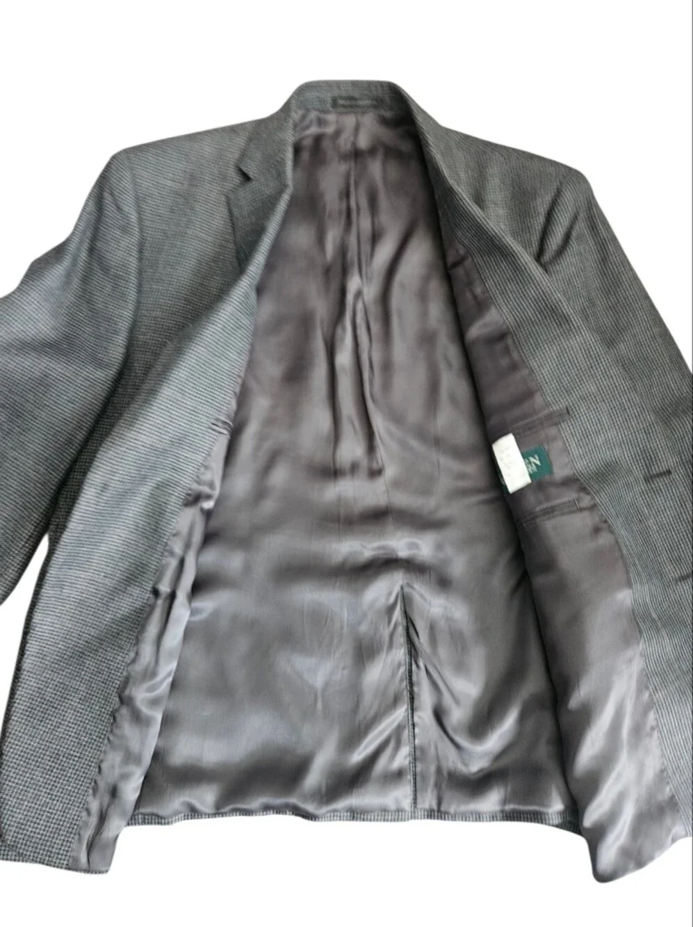 Lauren Ralph Lauren Blazer Mens 44S Grey Notch Lapel Elbow Patch Sport Coat